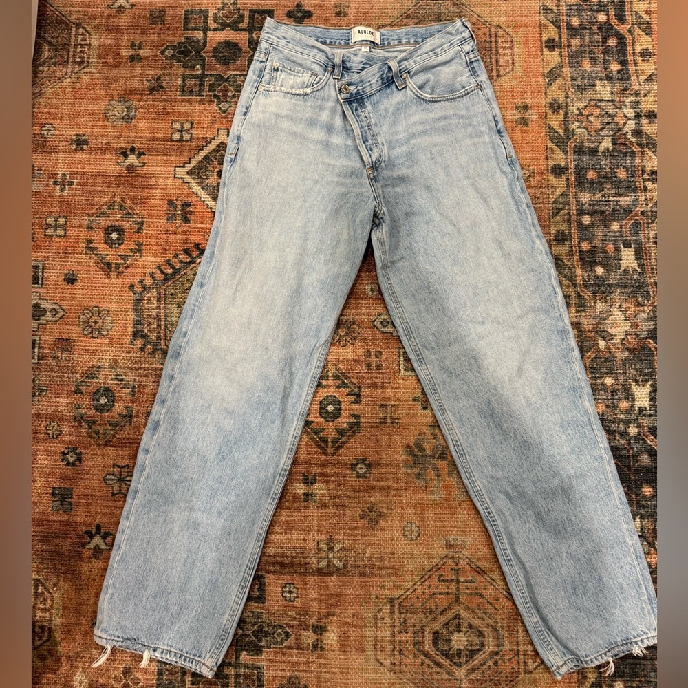 AGOLDE Crisscross Upsize High Waist Jeans (Suburbia)
 
Size 27